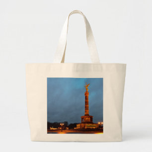 Symbol of Berlin Victory Column Large Tote Bag