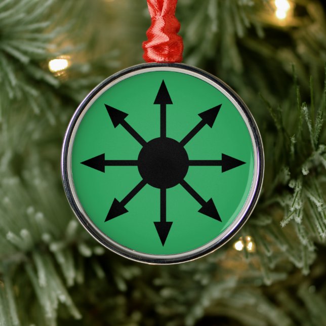 Symbol of Chaos  Metal Ornament (Tree)