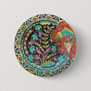 Symbol of Fortune Good Luck Charm 2 Inch Round Button