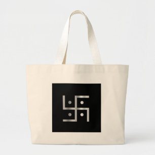 Symbol of Hinduism Swastika Large Tote Bag