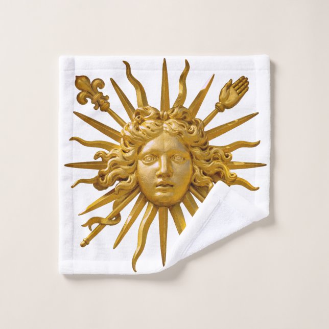 Symbol of Louis XIV the Sun King (Gant de toilette)