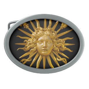 Symbol of Louis XIV the Sun King Belt Buckle