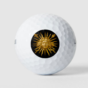Symbol of Louis XIV the Sun King Golf Balls