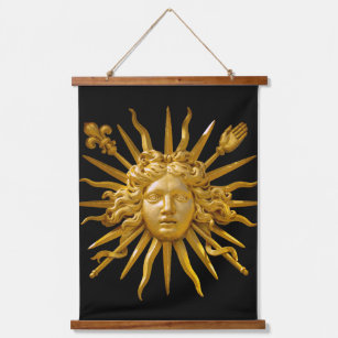 Symbol of Louis XIV the Sun King Hanging Tapestry