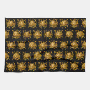Symbol of Louis XIV the Sun King Kitchen Towel