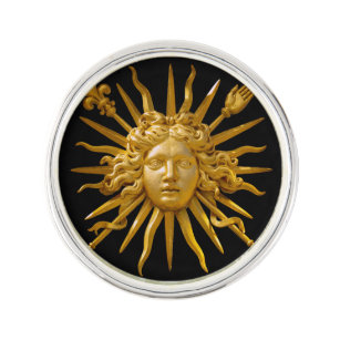 Symbol of Louis XIV the Sun King Lapel Pin