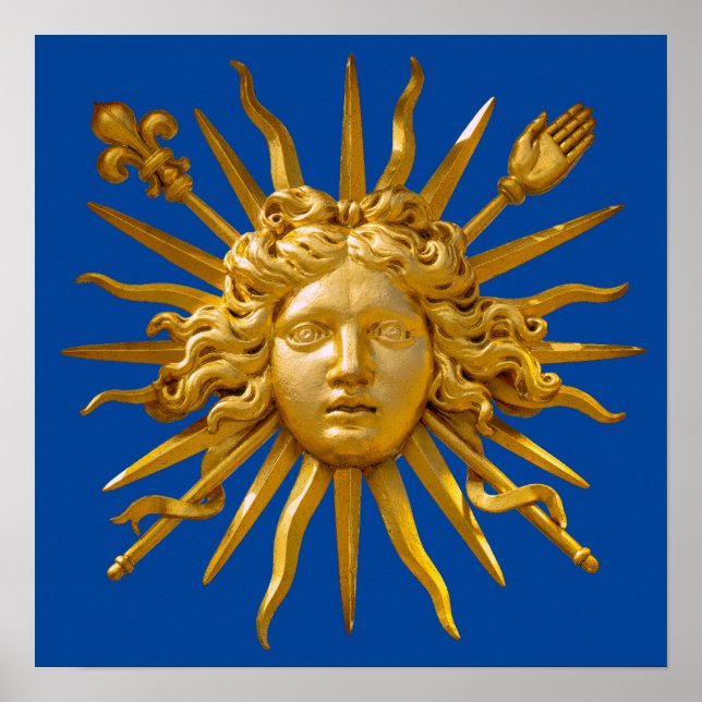 Symbol of Louis XIV the Sun King Poster (Front)