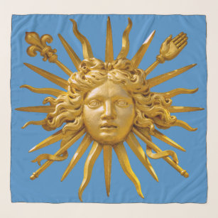 Symbol of Louis XIV the Sun King Scarf