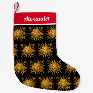 Symbol of Louis XIV the Sun King Small Christmas Stocking