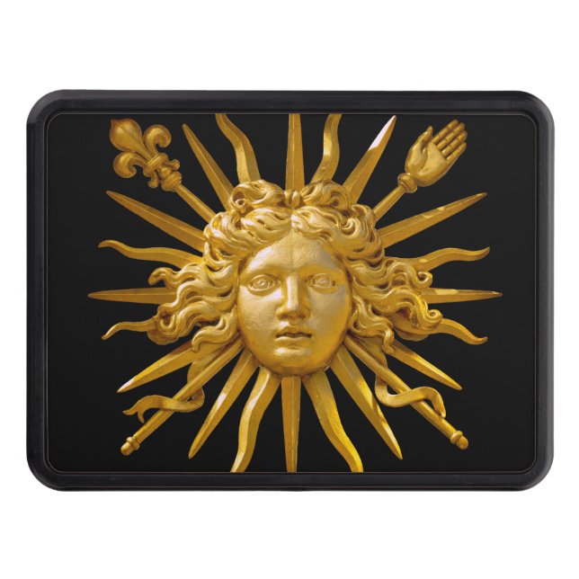 Symbol of Louis XIV the Sun King Trailer Hitch Cover (Front)