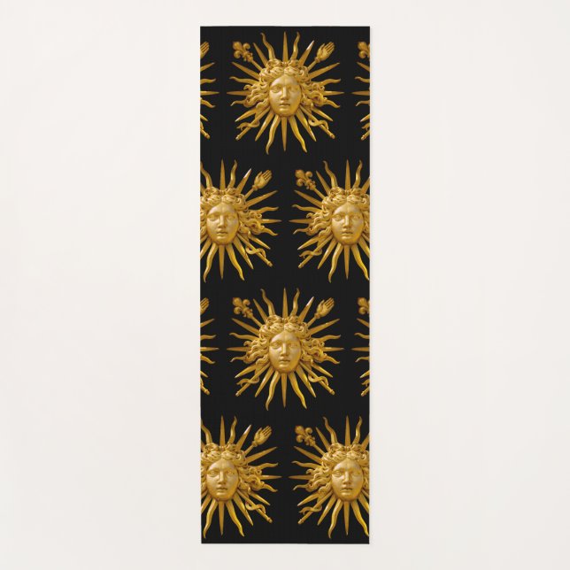 Symbol of Louis XIV the Sun King Yoga Mat (Front)