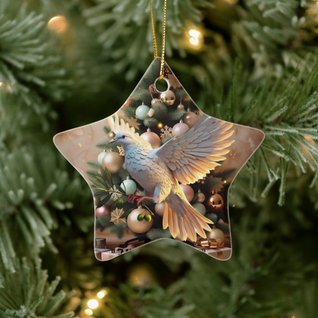 "Symbol of Peace" Ceramic Ornament (Tree)