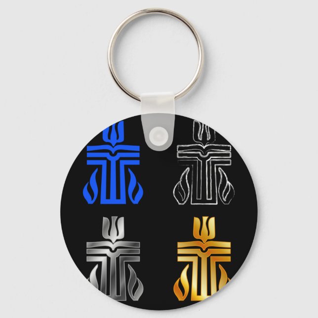 Symbol of Presbyterian religion Keychain (Front)