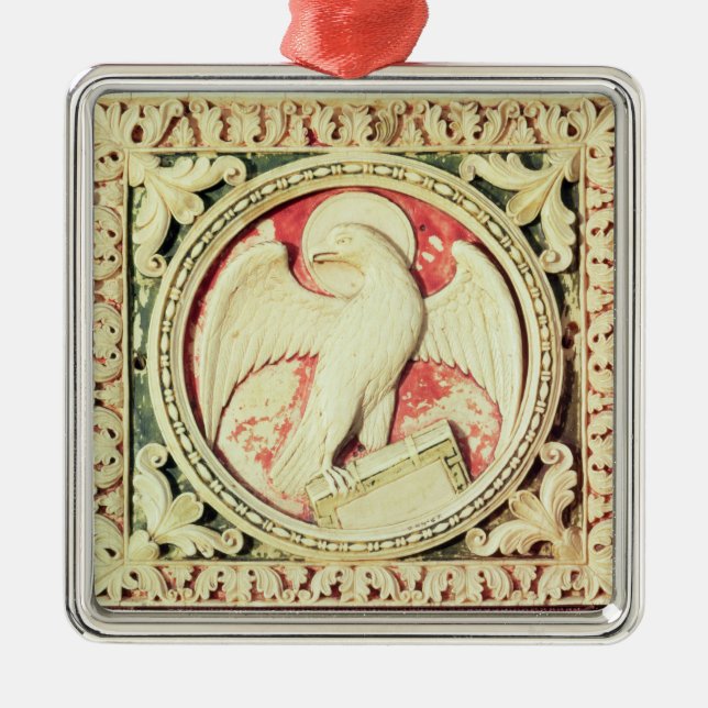Symbol of St. John the Evangelist Metal Ornament (Front)