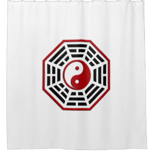 Symbol PaKua / yin & yang / I Ging - red black