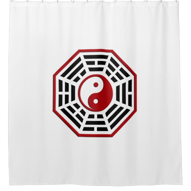 Symbol PaKua / yin & yang / I Ging - red black (Front)