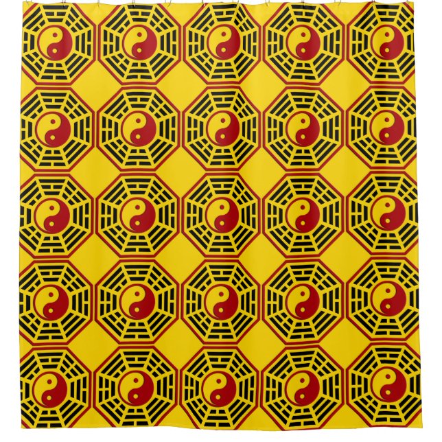 Symbol PaKua / yin & yang / I Ging - red black (Front)