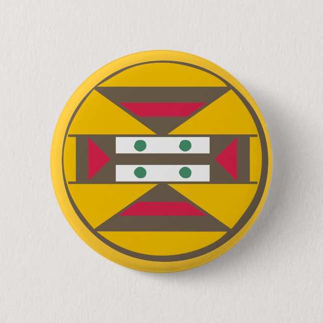 Symbol Schild Afrika shield africa 2 Inch Round Button (Front)