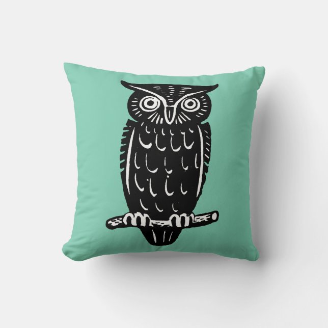 Symbol: Wisdom Throw Pillow (Front)
