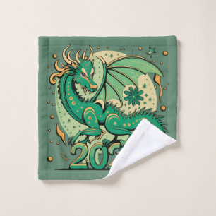 Symbole 2024 Nouvel An, Dragon de Bois Vert