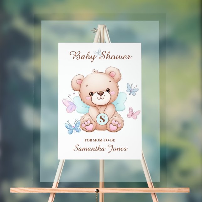 SYMBOLE ACrylique Baby shower mou (Neutre)
