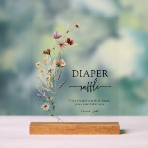 Symbole acrylique Boho Fall Fleur sauvage