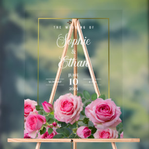 Symbole acrylique de bienvenue de mariage personna