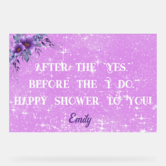 Symbole acrylique de la douche nuptiale