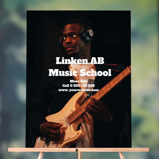 Symbole acrylique de l'école de musique Photo pers (Neutre)