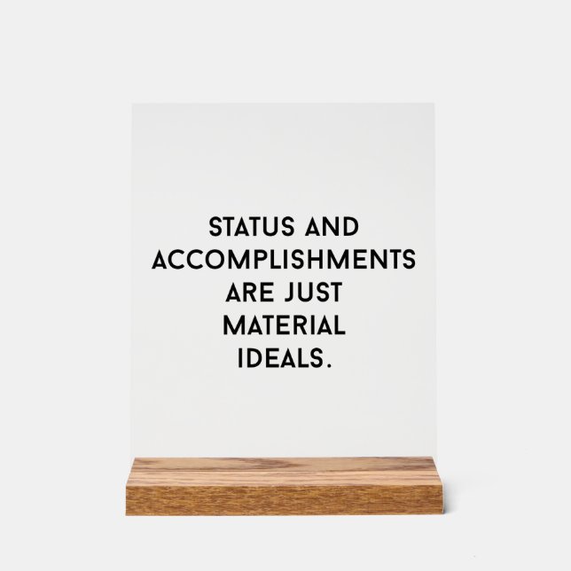 Symbole acrylique des Idéaux Matériaux (Recto)