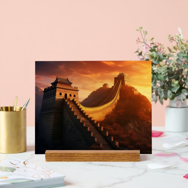 Symbole acrylique du coucher de soleil de la Grand (Mariage)