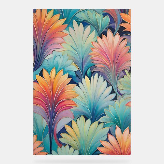 Symbole acrylique Flora 1 Pastel Floral (Recto)