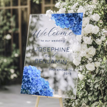 Symbole acrylique Mariage bleu bravest