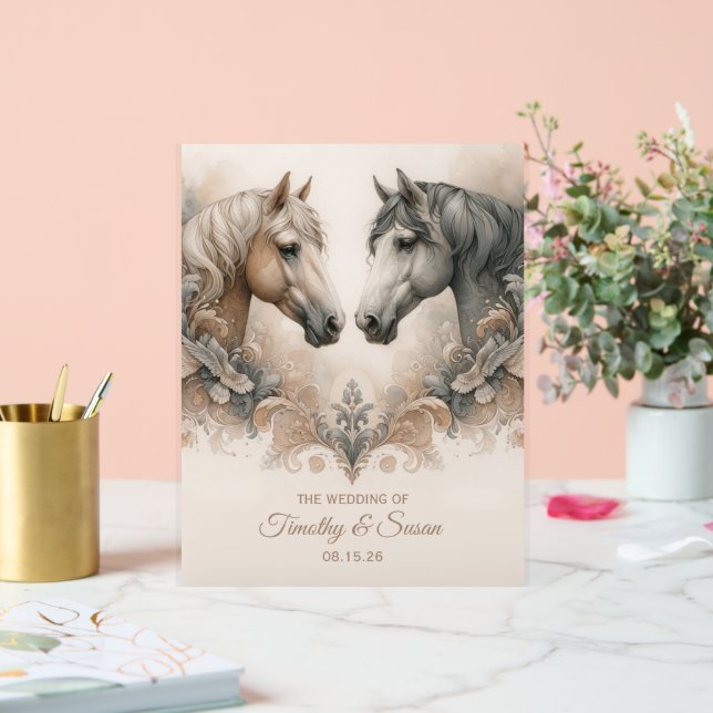 Symbole acrylique Mariage de l'amour pour les chev (Mariage)