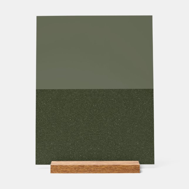 Symbole acrylique vert de mousse de Split moderne  (Recto)