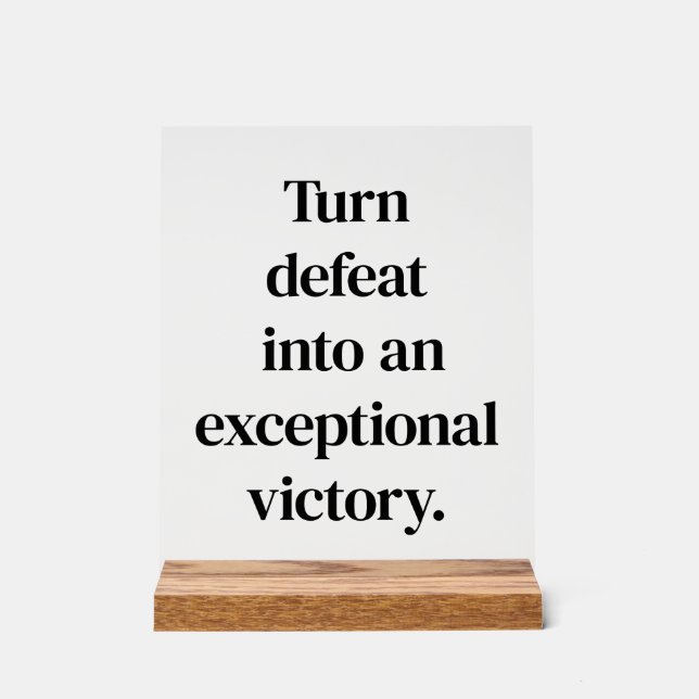 Symbole acrylique victorieux exceptionnel (Recto)