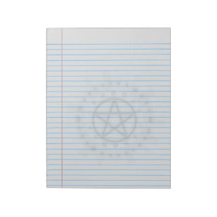 Symbole alchimie Pentacle Wiccan Bloc-notes juridi