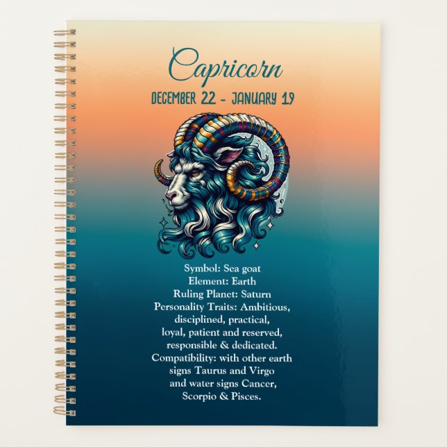 SYMBOLE Astrologique Horoscope Capricorne (Devant)