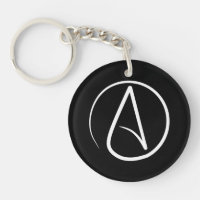 Symbole athée : blanc sur noir