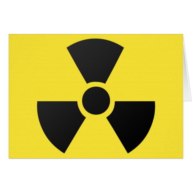 Symbole atomique nucléaire de rayonnement (Devant horizontal)