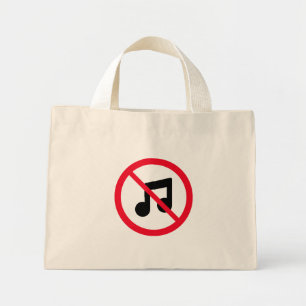 Symbole Aucun Cercle Rouge Musique Sac fourre-to