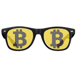 Symbole Bitcoin Lunettes de soleil rétros