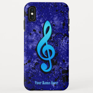 Symbole Blue Music Note iPhone XS Max Coque