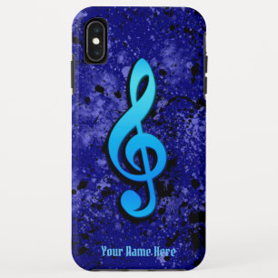 Symbole Blue Music Note iPhone XS Max Coque