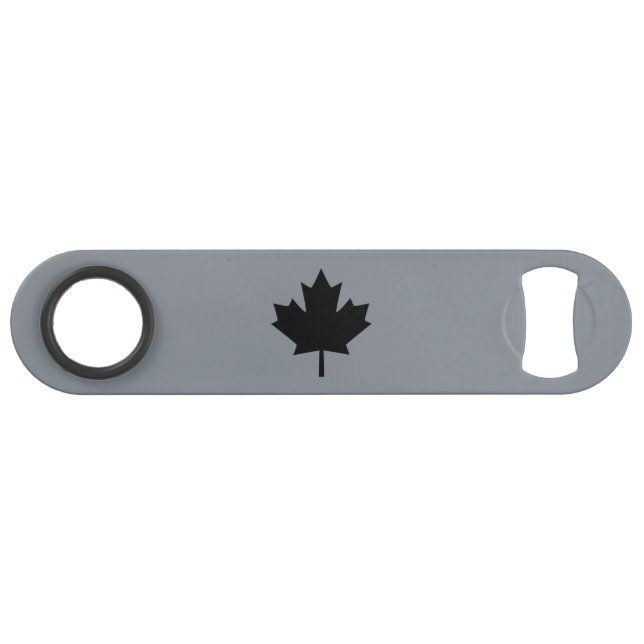 Symbole canadien de feuille d'érable noire (Devant (Horizontal))