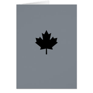 Symbole canadien de feuille d'érable noire