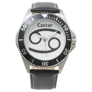 Symbole cancéreux du Zodiaque. Montres Hommes.
