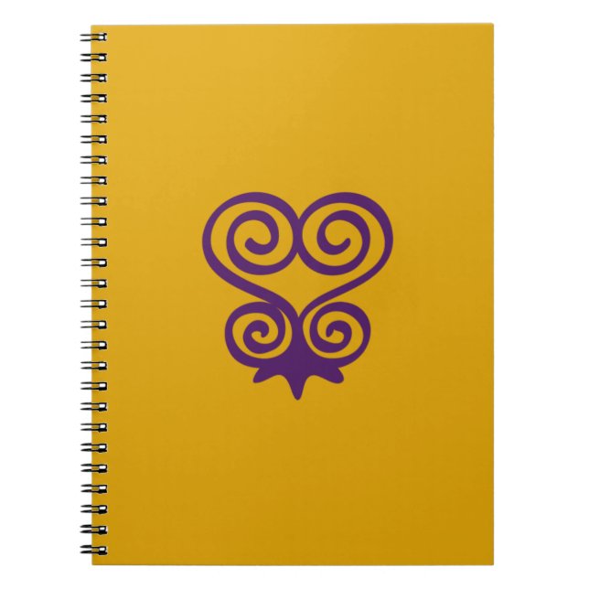 Symbole d'Adinkra (Sankofa) Carnet à fils spiraux (Devant)