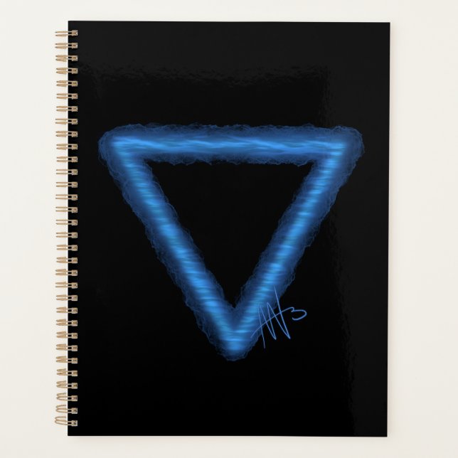 Symbole d'alchimie des éléments d'eau ondulée (Devant)