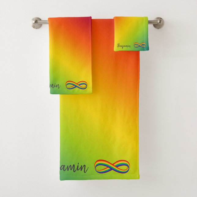 Symbole d'amour infini Rainbow Cool Infinity Pride (En situation)